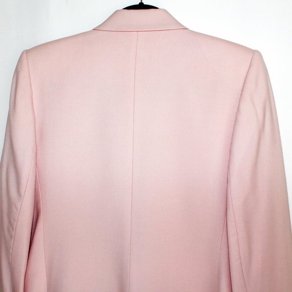Talbots Vintage 80s Worsted Wool Blazer in Blush Pink - Picture 8 of 16